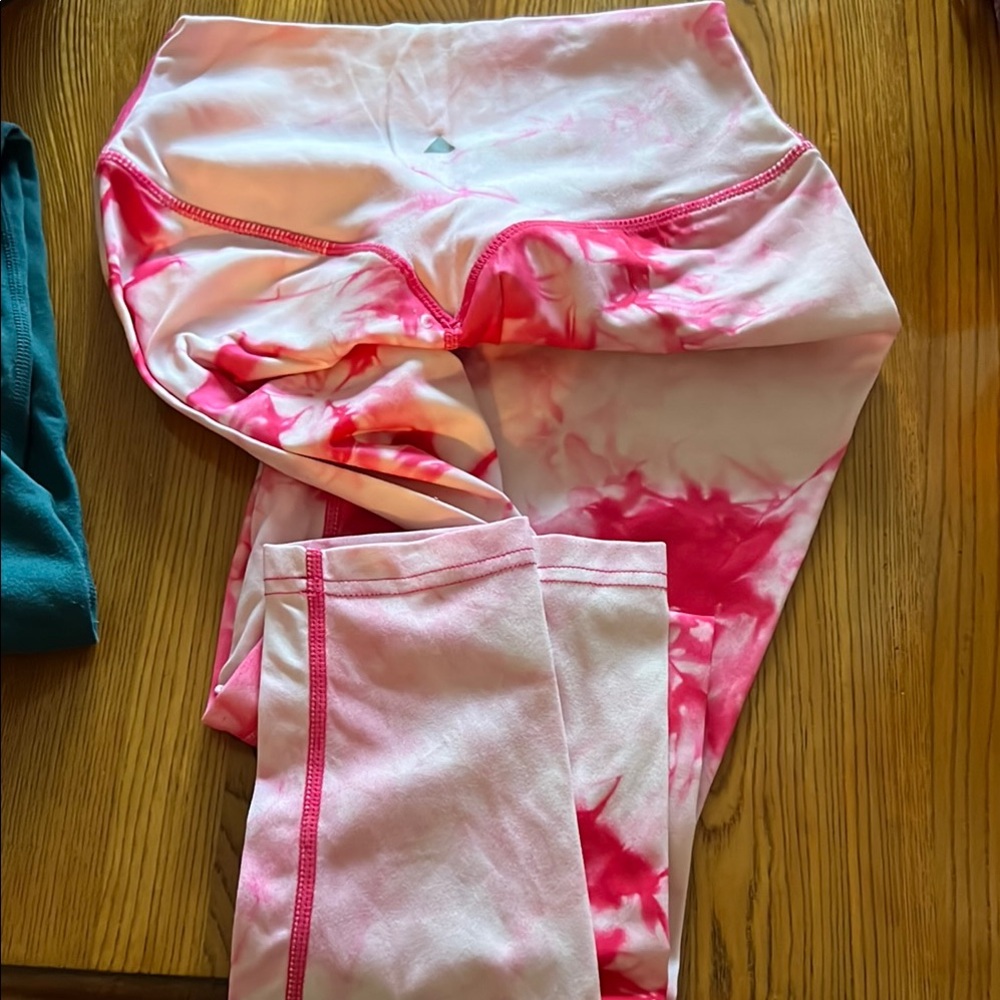 Balance Athletica Women’s Pink and White Leggings